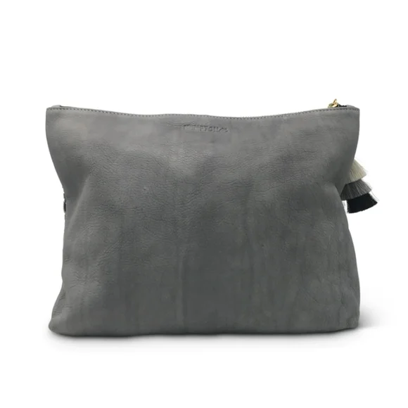 NWT Kempton & Co. Tresco Medium Pouch - Smoke & Chalk - Picture 2 of 12